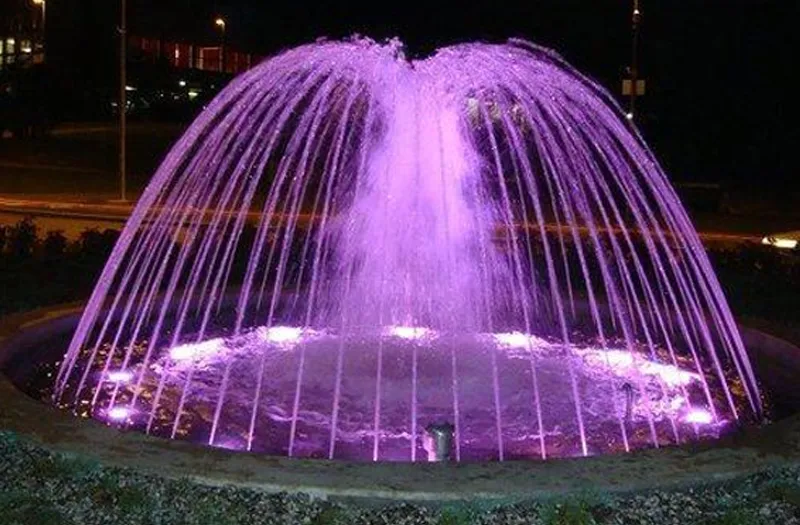 fountain installation in villa