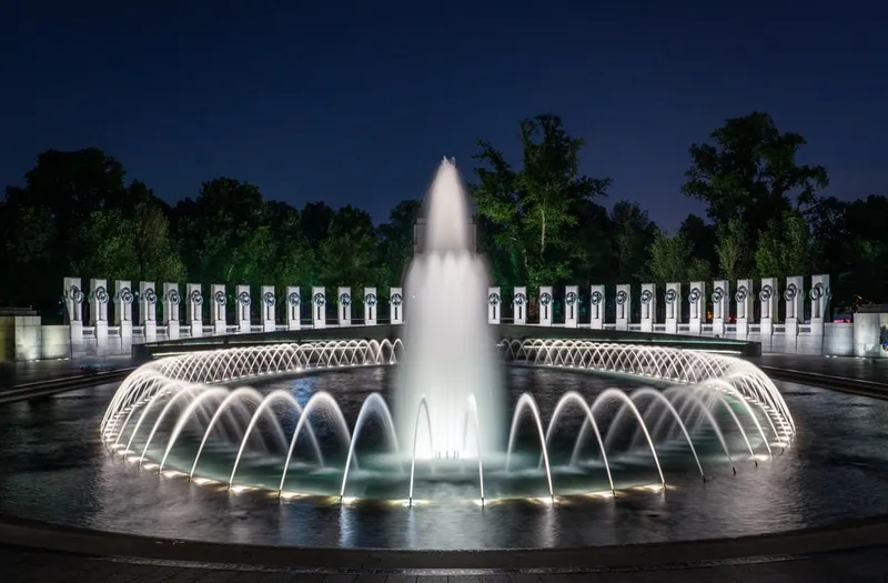 beautiful musical fountain installation