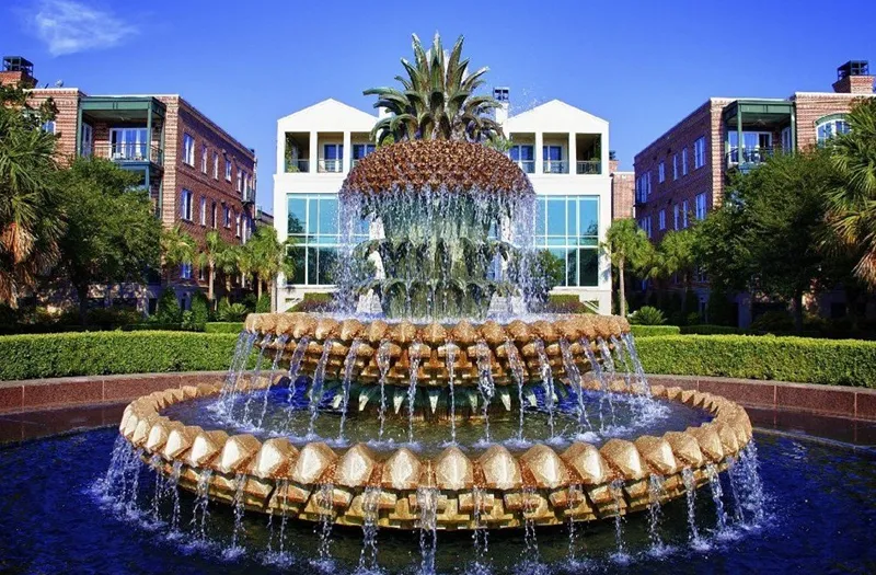 fabulous fountain installation