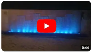 fountain light installation