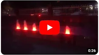 musical fountain installation