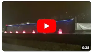 light fountain installation
